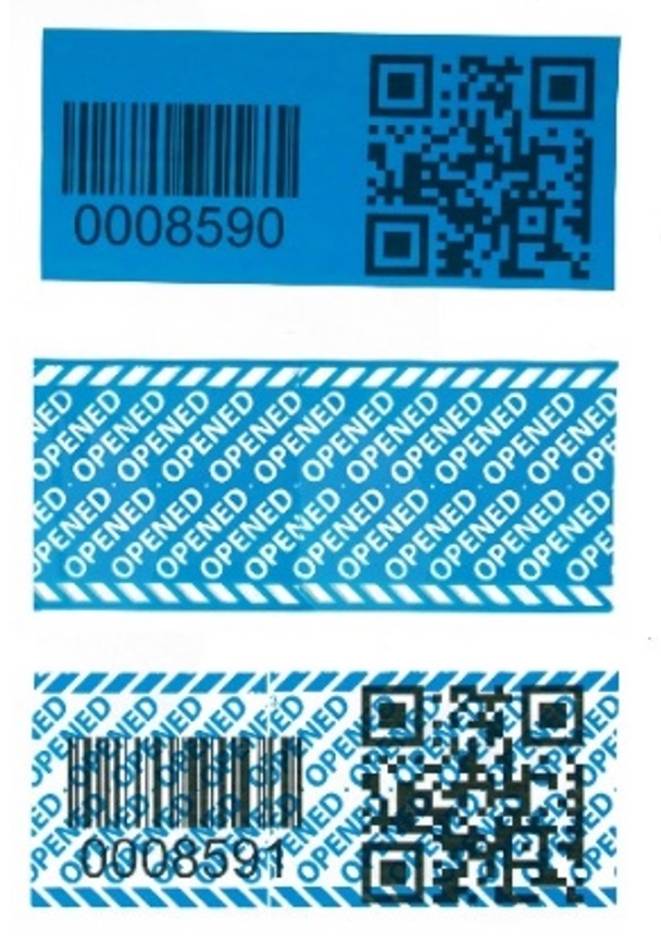 Custom traceable security tape - barcode data matrix